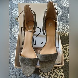 Pewter Ankle Strap high heels
